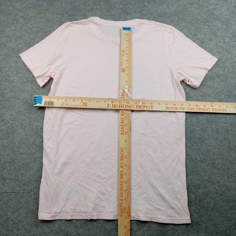 Everlane Shirt Mens Medium Pink Supima Cotton Crewneck T-Shirt Tee Basic Solid - Picture 3 of 6
